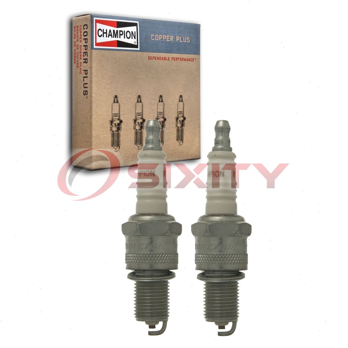 2 pc Champion Copper Plus 954 Spark Plugs for XS61S RN57YCC BPR9ES 7788 jj