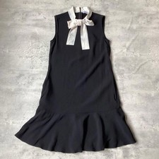 RED VALENTINO Sleeveless Dress Women Size 38 Black Genuine