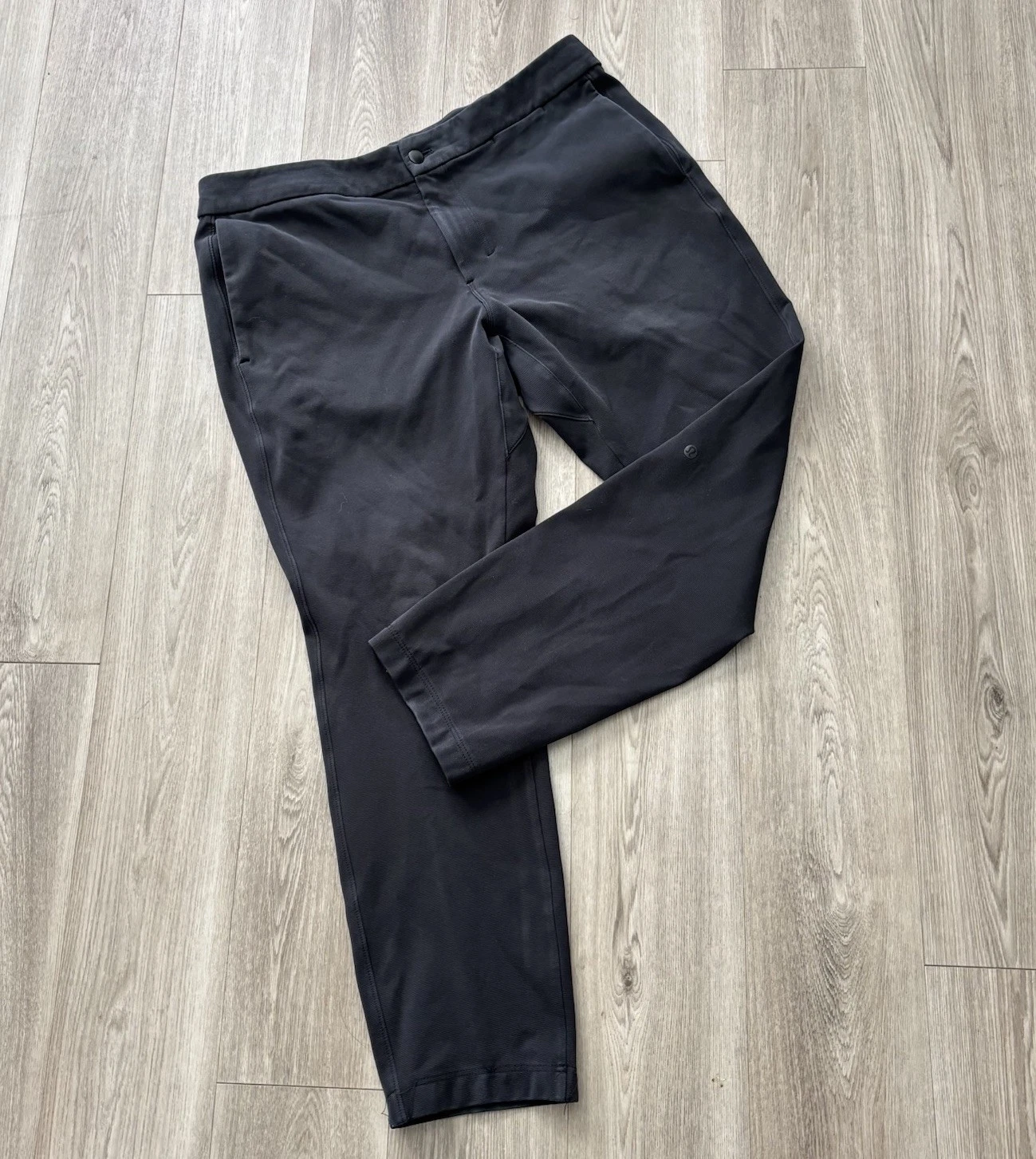 Lululemon Obsidian Mens Size 36x30 ABC Pant Casual Commuter Trousers Gray Dark