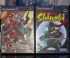 SHINOBI ( Sony PlayStation 2, 2002 ) & NEO CONTRA ( PS 2, 2004 ) , ALL CIB