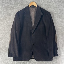 Lauren Ralph Lauren Blazer Men s 40 Short Brown Corduroy Elbow Patch Sport Coat