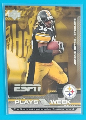 2005 Upper Deck ESPN Plays of the Week #PW-6 Jerome Bettis Pittsburgh Steelers