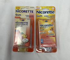 Nicorette Gum Fruit Chill 2mg   2x20ct Packs   Exp. 2027   Stop Smoking
