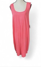 Old Navy Tank Dress XL Neon Heather Pink Sleeveless Modal Blend Casual Wear