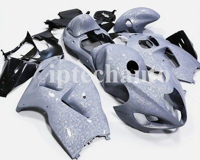 Gray Grey Forged Carbon Fiber Fairings+Tank For Suzuki Hayabusa GSXR1300 1999-07