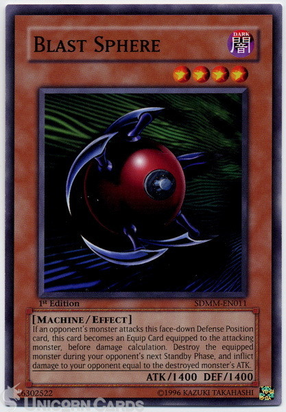 SDMM-EN011 Blast Sphere 1st Edition Mint YuGiOh Card
