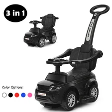 Topbuy 3 in 1 Kids Ride on Push Car Stroller Sliding Walking Car