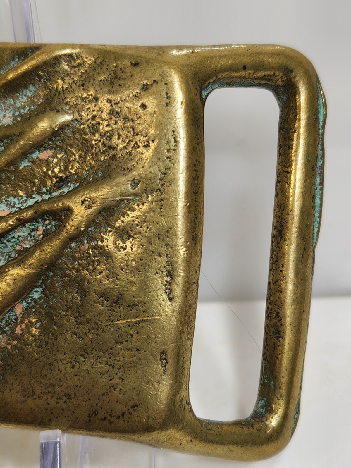 Solid Brass Trinity Buckle Co. Rare Lightning Bol… - image 4