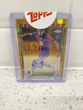 Toni Fernandez Topps Chrome Gold Lava Auto 50/50