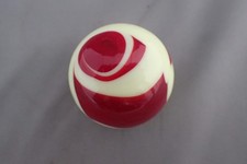 Vintage Red Swirl Slag Glass Uranium Agate Marble Suicide Knob Gear Shift