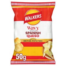 Walkers Wavy Spanish Queso Cheese Sharing Crisps 150g