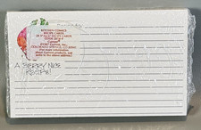 Vtg 1987 Anthropomorphic Strawberry Recipe Cards 28 Folding 3" x 5" New Sealed