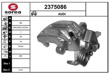 Bremssattel Hinten Rechts Girling-Lucas-Trw-System für Audi A4 B5 8D2 94-97
