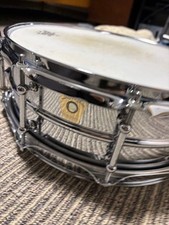 Ludwig LB400BT Chrome Over Brass Snare Drum 14x5 Tube Lug Snare Mint Condition