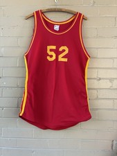 True VINTAGE 1950s/ 40s Men’s NYC New York Basketball Jersey 100% Nylon Size L
