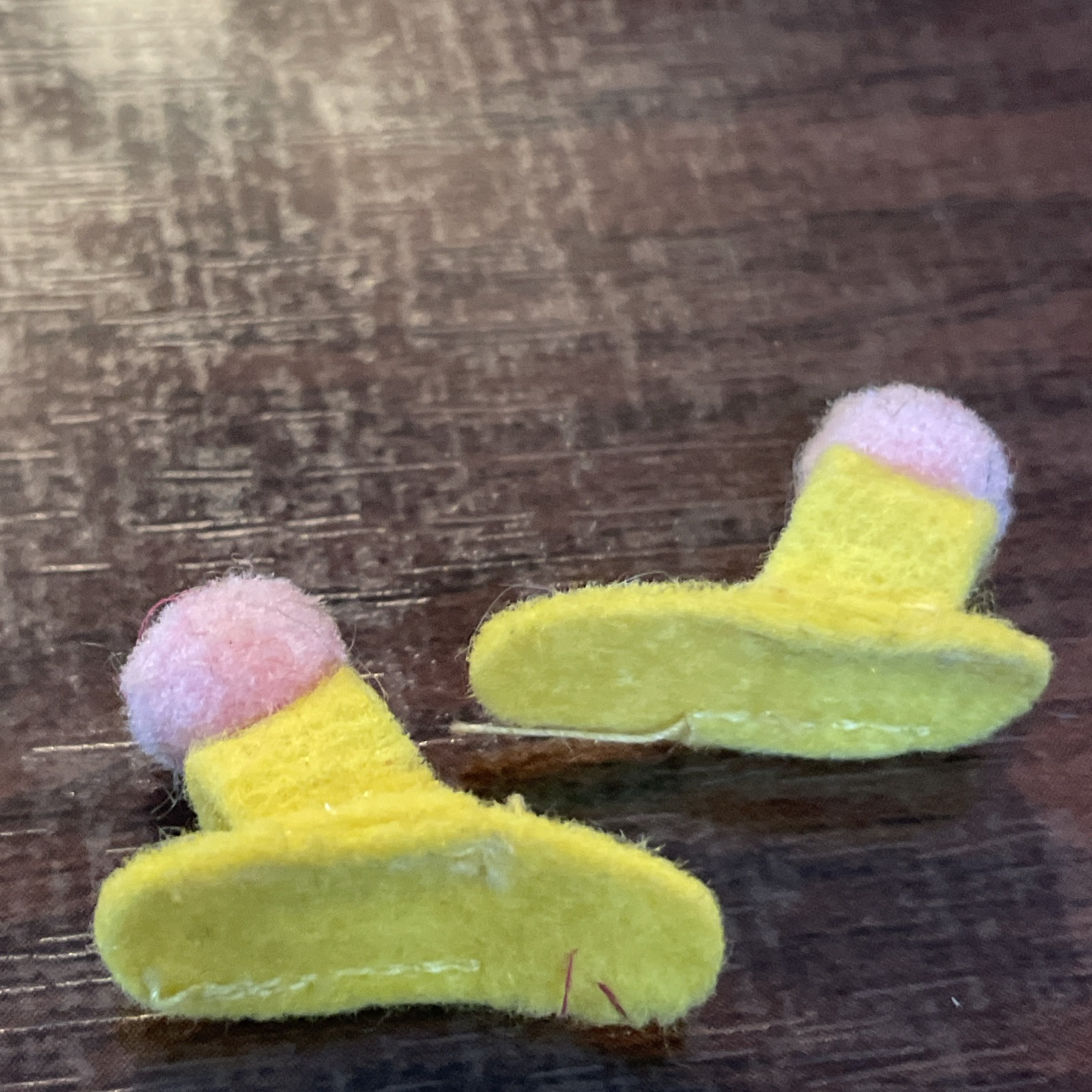 SAOLA 1271 NUMERO SONNO ~ PANTOFOLE Pom GIALLE solo 1967 vintage mod Francie