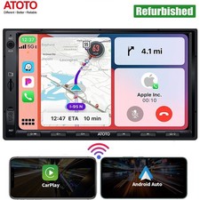 7" Double Din Car Stereo Apple Carplay Android Auto Radio Audio GPS Head Unit