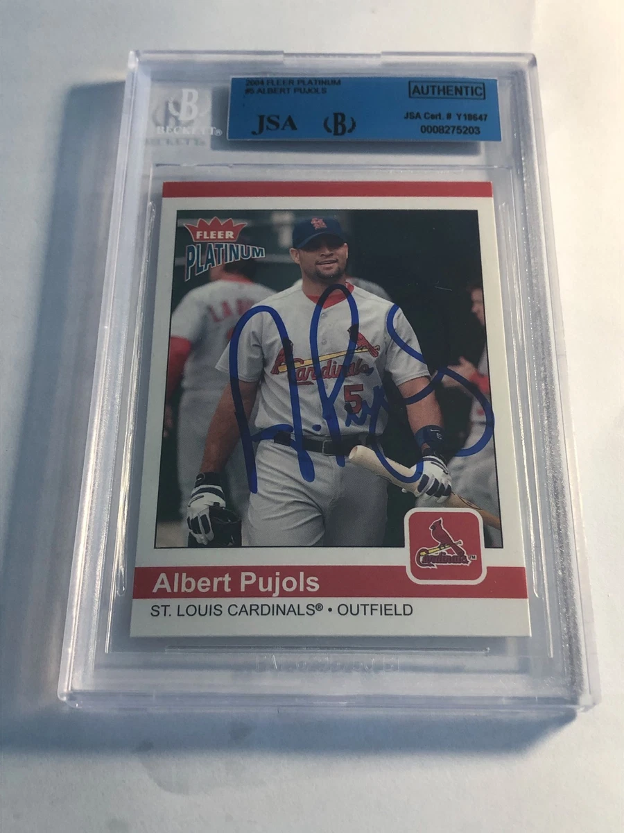 Albert Pujols Fleer 亲笔签名棒球体育集换卡| eBay