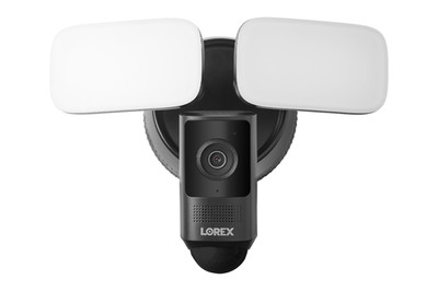 Lorex 2K Wi-Fi Floodlight Security Camera (32GB, Black, Open Box)