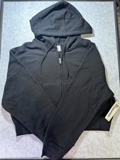 No Boundaries Black Juniors L 12-14 Full Zip Fleece Hoodie Pockets