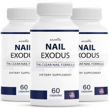  3 Pack Nail Exodus Capsules for Healthier Nails - Extreme Clear Nail Formula