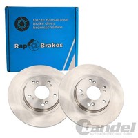 2X RAP Brakes Bremsscheiben 296Mm BelÜFtet Vorne Passend FüR Honda Accord | R-D0