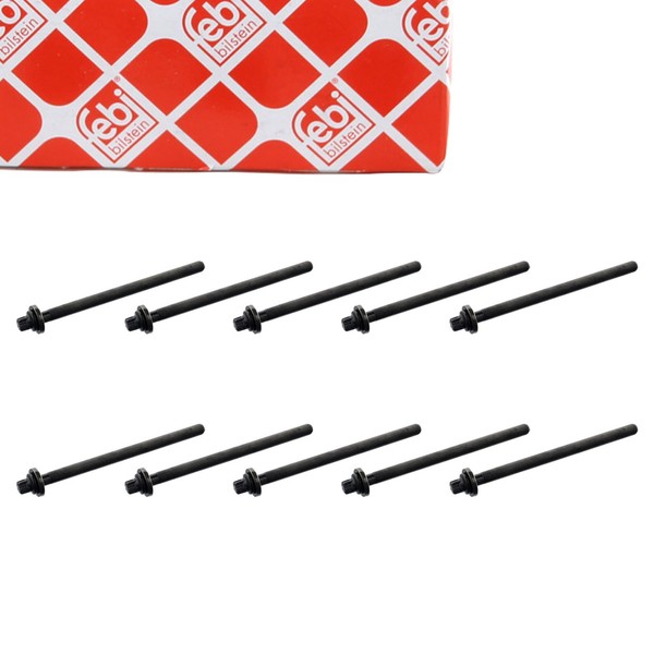 10X febi Zylinderkopfschraube FüR Opel Astra Corsa Insignia Mokka Vectra Zafira-image