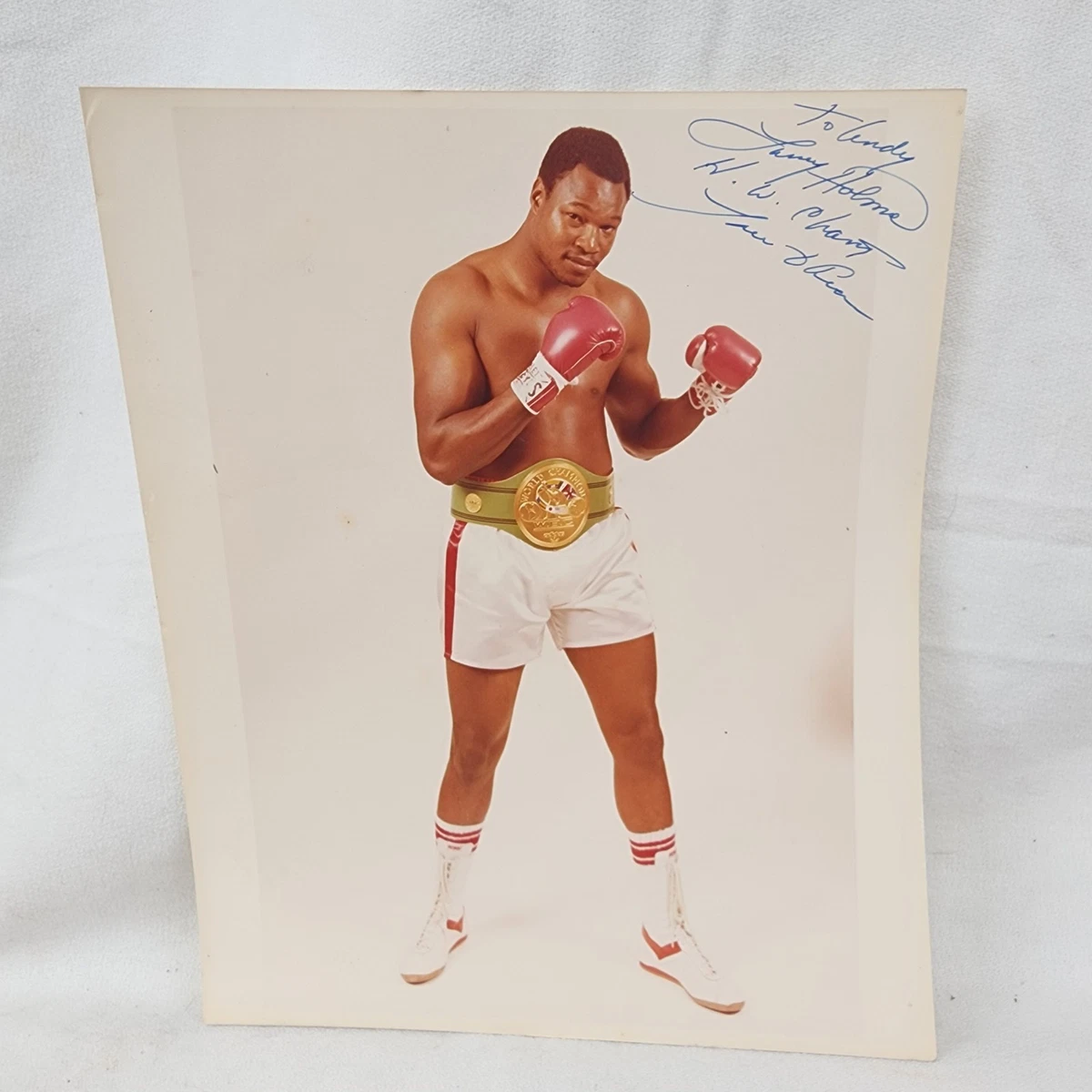 Larry Holmes Original Autographed Boxing Items for sale | eBay