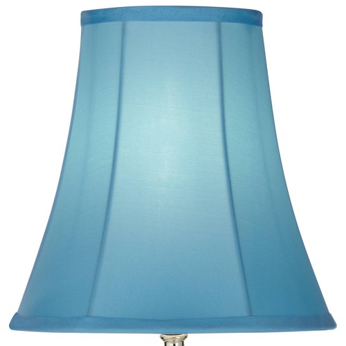 Bohemian Accent Table Lamp 21" High Multi Colored Glass Teal Shade for Bedroom - Picture 3 of 6