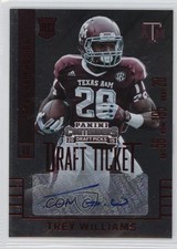 2015 Contenders Draft Picks College Ticket Red Foil Trey Williams #273 Auto 0v1