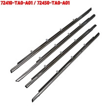 4pcs Genuine Honda Accord 2008-2012 Window Moulding Trim Weatherstrips Seal Belt