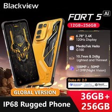 Global Blackview FORT 5 Rugged Phone 6.78'' 2.4K Display 120Hz 108MP Android 16