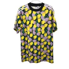 Adidas Bellista Floral Print 3 Stripe T-Shirt Mini Dress Size M