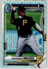 Alexander Mojica 2021 Bowman Chrome Prospects Mojo Refractor BCP-179 Pirates 1st
