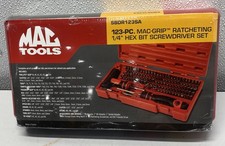 Mac Tools 123-pc.14 In. Hex Drive Ratcheting Bit Driver Set Sbdr123sa