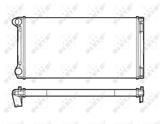 NRF-OE 53249 Radiator, engine cooling for FIAT,LANCIA