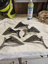 Cairns 1010 Firefighter Helmet Brass Eagle Shield Holder