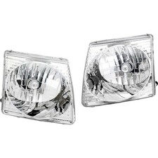 Left And Right Headlights For Ford Explorer Sport Trac 2001-2005 Halogen W Bulbs