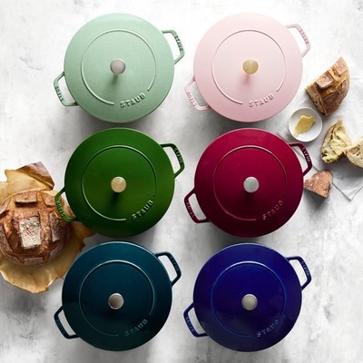 Staub Enameled Cast Iron Essential French Oven, 5-Qt, Full Color, New, Free Ship