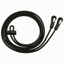 Braided Rope Rein Black Halter Accessory Flexible