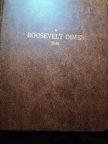 1946-1992 ROOSEVELT DIME ALBUM. HARCO COINMASTER . VINTAGE ALBUM.