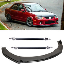 For Mazda Protege Carbon Fiber Look Front Bumper Lip Splitter Spoiler For Mazda Protege Carbon Fiber Look Front Bumper Lip Splitter Spoiler