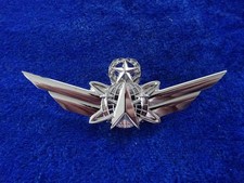 Original US Badge Air Force Academy Space Command Master Force Chrome