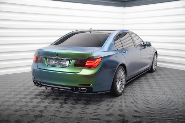 Maxton Design Diffusor Heckansatz Passend FüR BMW 7 F01 Schwarz Hochglanz-image