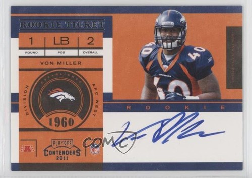 Von Miller [Autograph] #220 2011 Playoff Contenders card