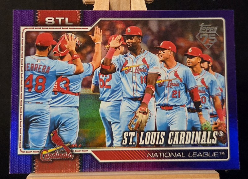 ST. LOUIS CARDINALS | PURPLE RAINBOW FOIL /250 | 2026 Topps Series 2 | Card #353
