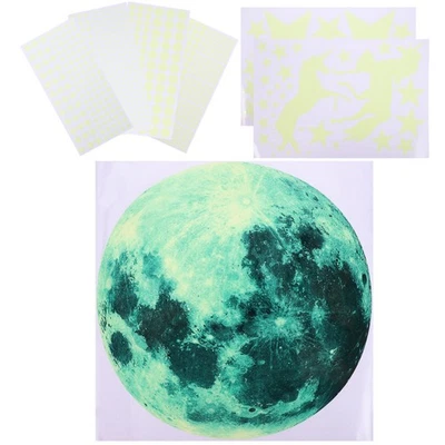 1 Set Glow in the Decal Dot Glowing Decal Large Moon Glowing Decal Star Glowing - image 1 of 4