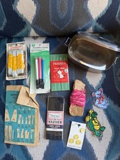 Vintage sewing bundle and two other random items bundle