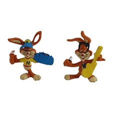 VINTAGE NESQUIK BUNNY NESTLE  BUNNIES - RARE FIGURINES PROMO TOYS x 2 FREE POST 