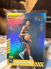 2022-23 Panini NBA Hoops - Arriving Now Gold Holo #30 Peyton Watson (RC)